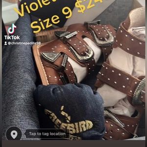 Brand New Free Bird size 9.5 high heeled sandals